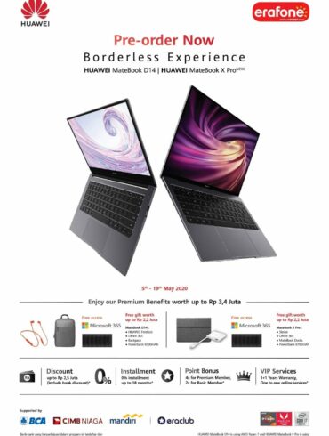 Gandeng Erajaya, Huawei Buka Pre-Order MateBook X Pro, MateBook D 14 dan MatePad Pro 29 Huawei MateBook X Pro MateBook D14
