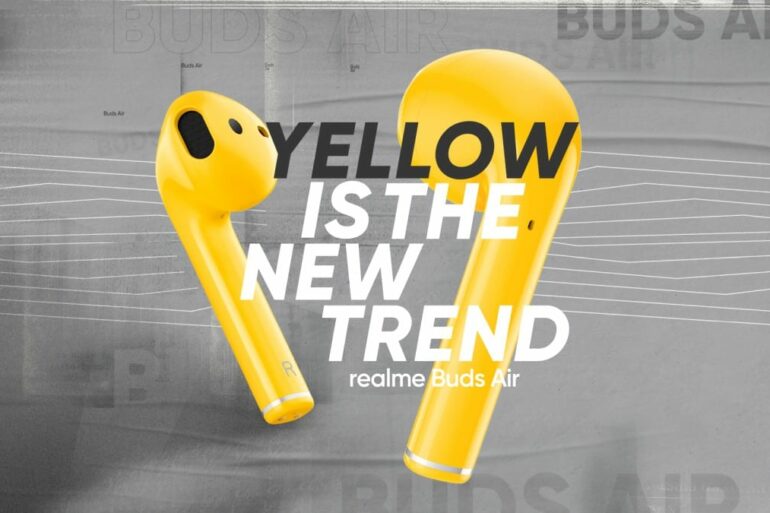 realme Buds Air Yellow is A New Trend
