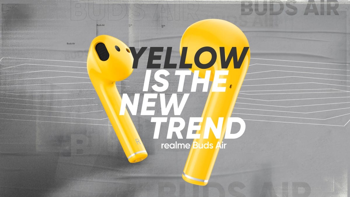 realme Buds Air Yellow is A New Trend