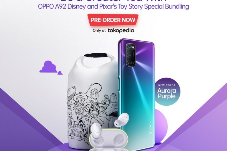 Harga 4,6 Juta Rupiah, OPPO A92 Disney’s Pixar Toy Story Limited Edition Siap Dijual di Tokopedia 30 A92 Special Bundling Square