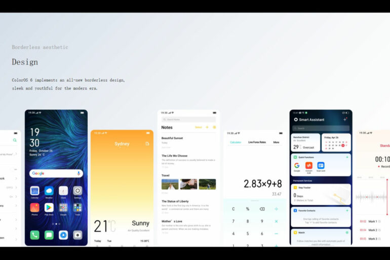 ColorOS 7 design change
