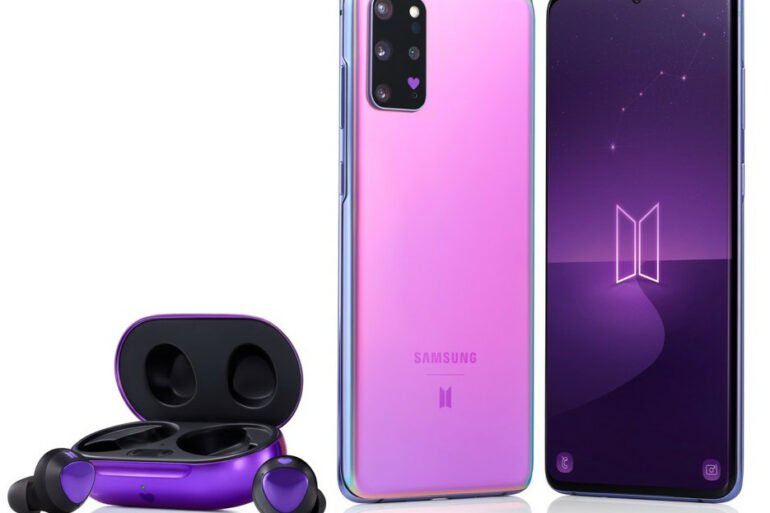 Samsung Galaxy S20 and Galaxy Buds BTS Edition