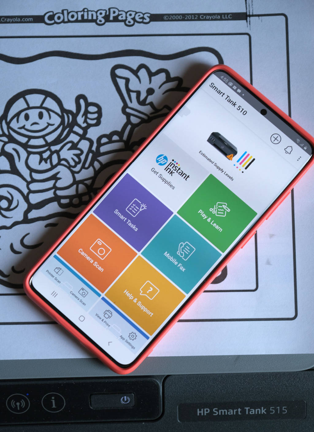 hp print play learn at smart app