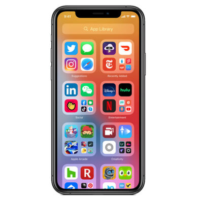 iOS 14 App Library