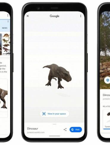 Google AR Dinosaurus