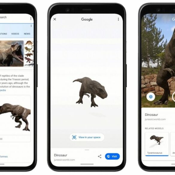 Google AR Dinosaurus