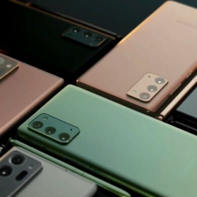 Pilihan warna Galaxy Note20