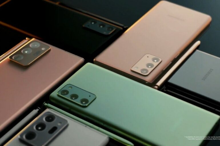Pilihan warna Galaxy Note20