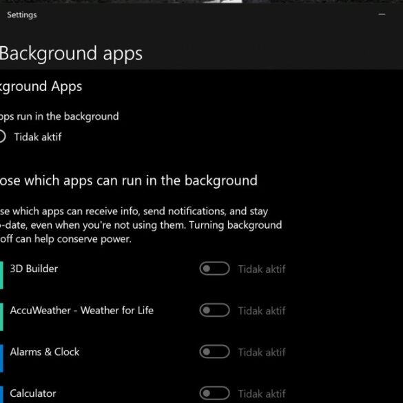background apps Windows 10 1