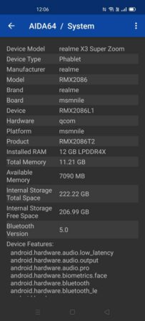 realme X3 SuperZoom AIDA64 1