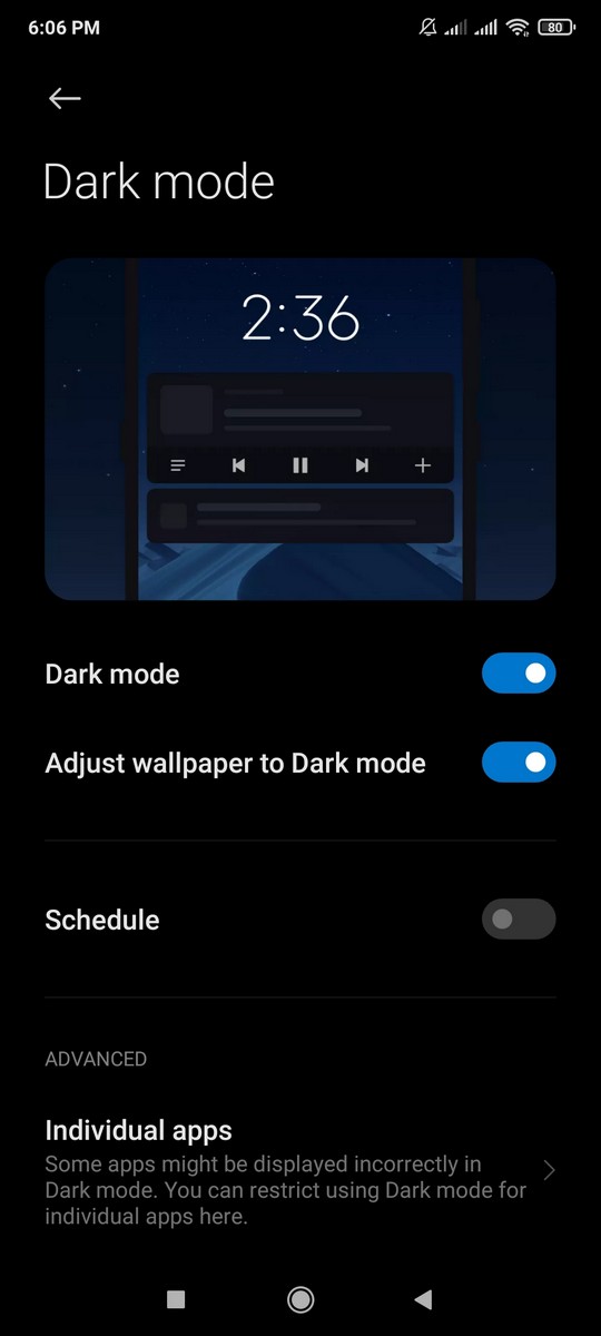 Dark Mode MIUI 12 2