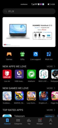 Huawei App galery 1 Huawei App galery 1