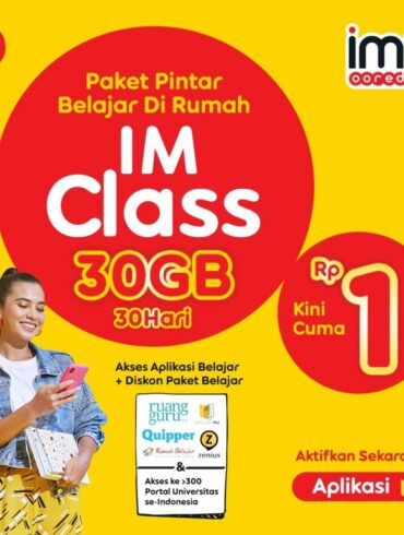 IM3 Ooredoo Hadirkan Paket IMClass 30GB, Harga hanya 1 Rupiah 27 IM3 Ooredoo IMClass 1 e1605174206800