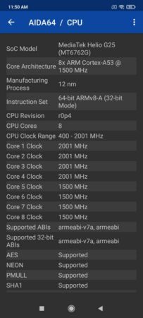 Redmi 9A AIDA64 2