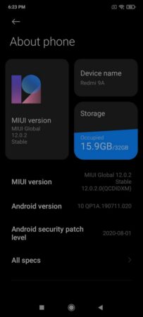 Redmi 9A MIUI 12 2
