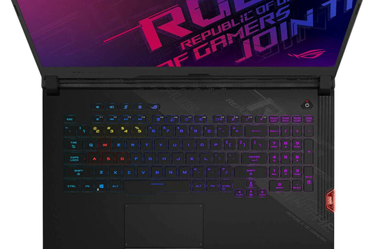 Asus ROG Strix Scar 17 732GLS keyboard