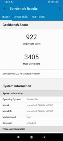 Review Black Shark 3 35 Black Shark 3 Geekbench 5