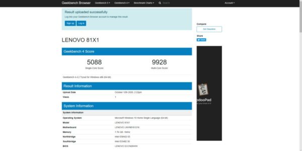 IdeaPad Flex 5i benchmark 2 IdeaPad Flex 5i benchmark 2