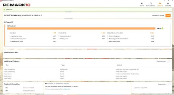 IdeaPad Flex 5i benchmark 3 IdeaPad Flex 5i benchmark 3