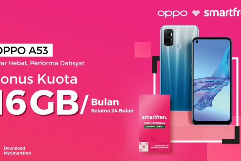 Bundling Kartu Perdana Smartfren dengan Oppo A53 Bundling Kartu Perdana Smartfren dengan Oppo A53
