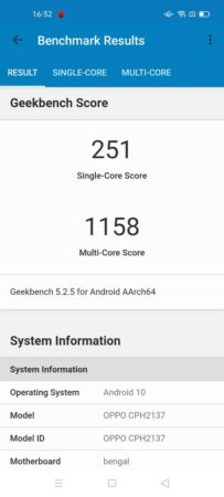 Review OPPO A33 50 Geekbench 5 OPPO A33