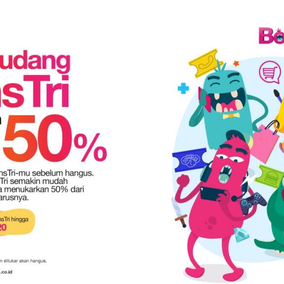 3 Indonesia Luncurkan Program Tukar BonsTri Diskon Poin Hingga 50% 23 Tukar poin BonsTri diskon 50