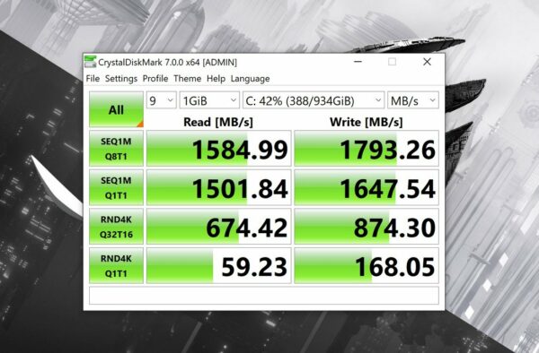 Review ASUS ROG Zephyrus G14 (GA401IV-R9R6F8G) 38 CrystalDiskMark