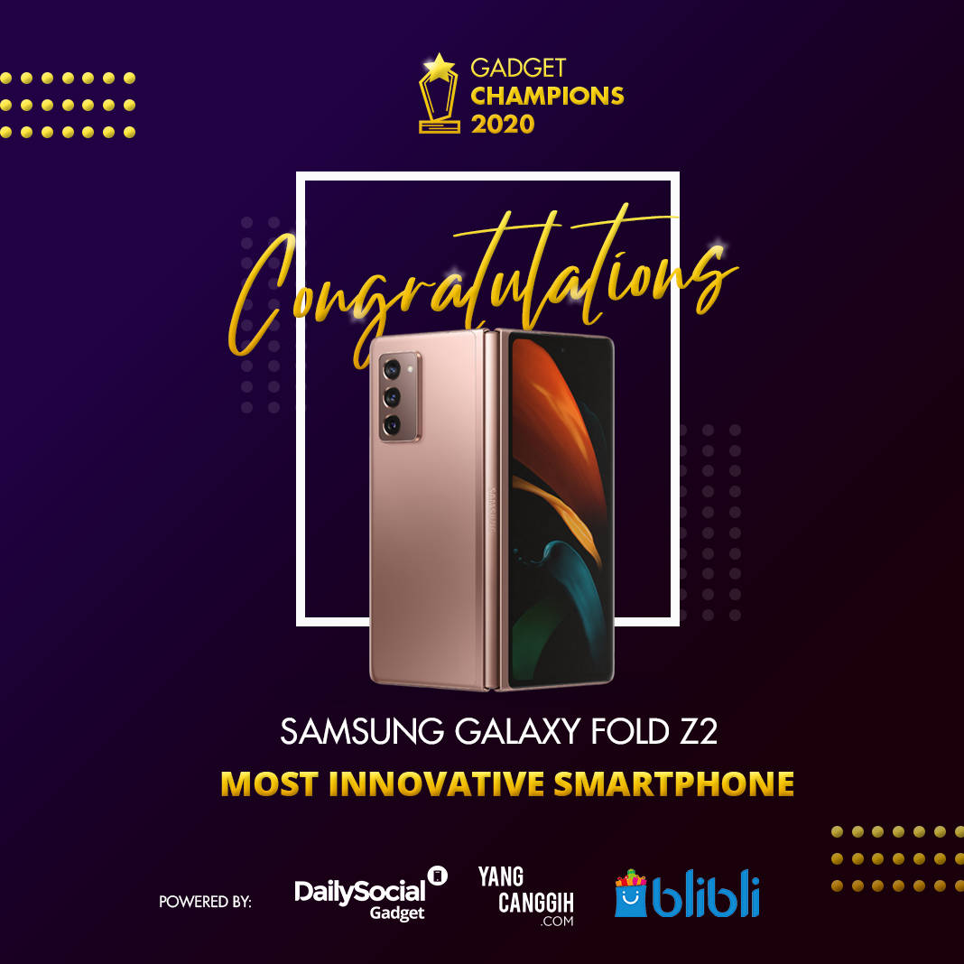 Gadget Champions 2020 Samsung Galaxy Fold Z2