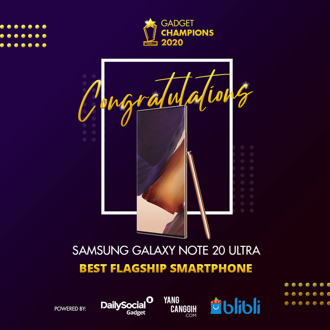 Gadget Champions 2020 Samsung Galaxy NOTE 20 ULTRA
