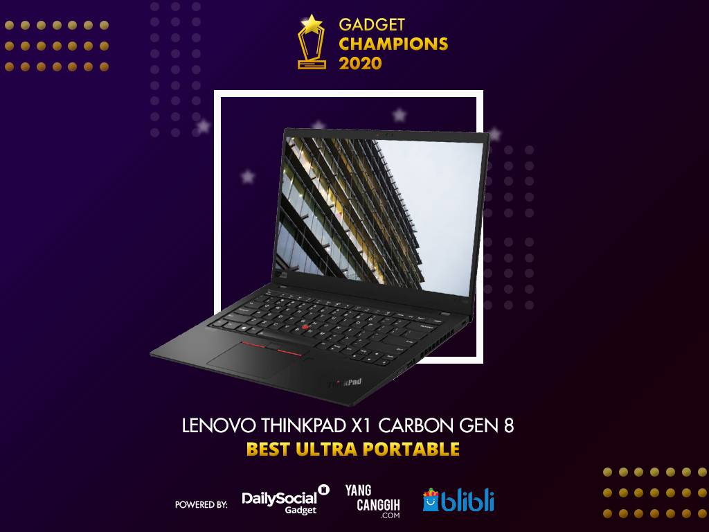 Gadget Champions 2020 lenovo thinkpad x1 carbon gen 8