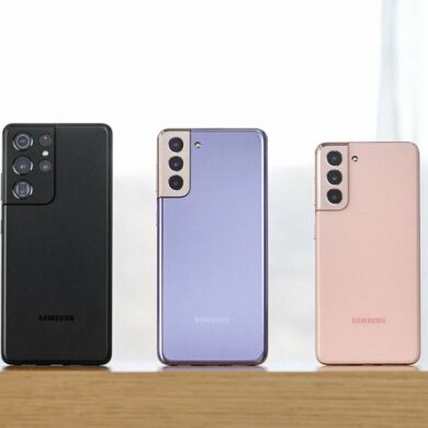 Galaxy S21 series pinkvioletblack