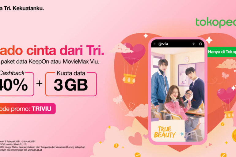 3 indonesia Tokopedia x Viu