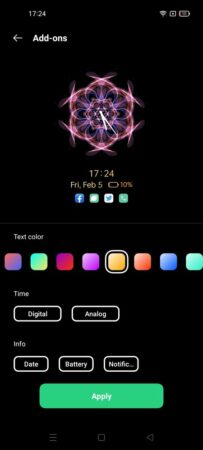 Always On Display OPPO Reno5 3