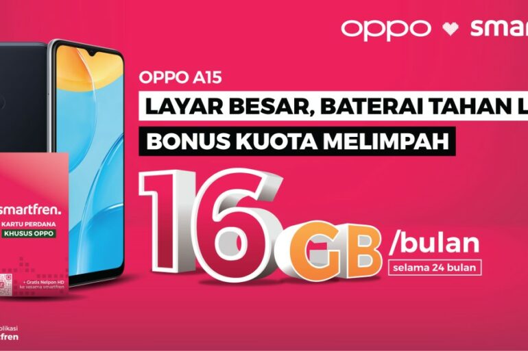 Bundling Smartfren dengan Oppo A15 Bundling Smartfren dengan Oppo A15