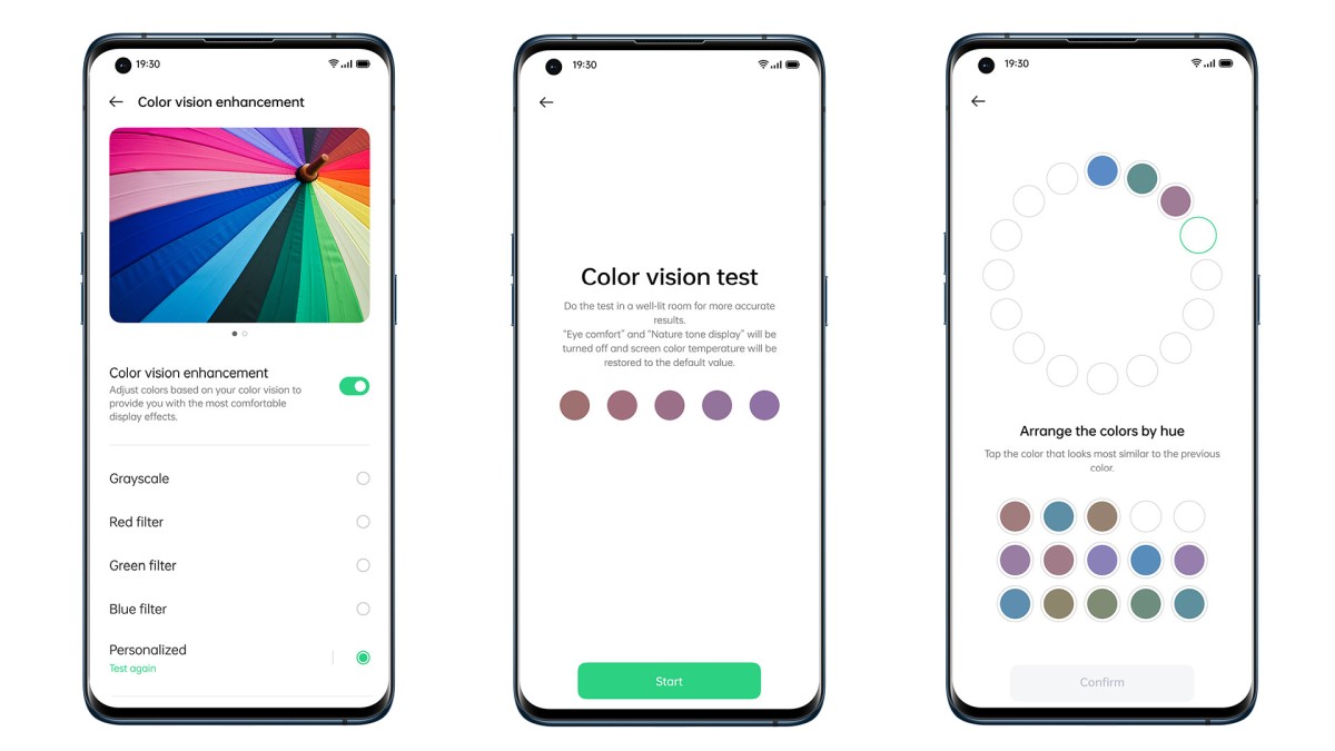 OPPO Find X3 Pro Colour Vision Enhancement
