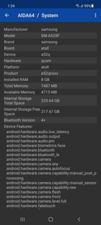 Review Samsung Galaxy A52 39 AIDA64 Galaxy A52 1