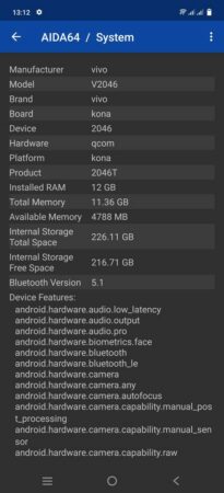Review vivo X60 Pro 45 AIDA64 Vivo X60 Pro 1