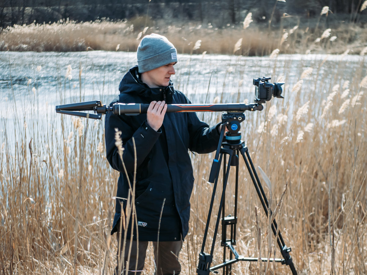 MOZA Slypod Pro - Slider Monopiede Motorizzato 3-in-1 In Fibra Di Carbonio Per DSLR