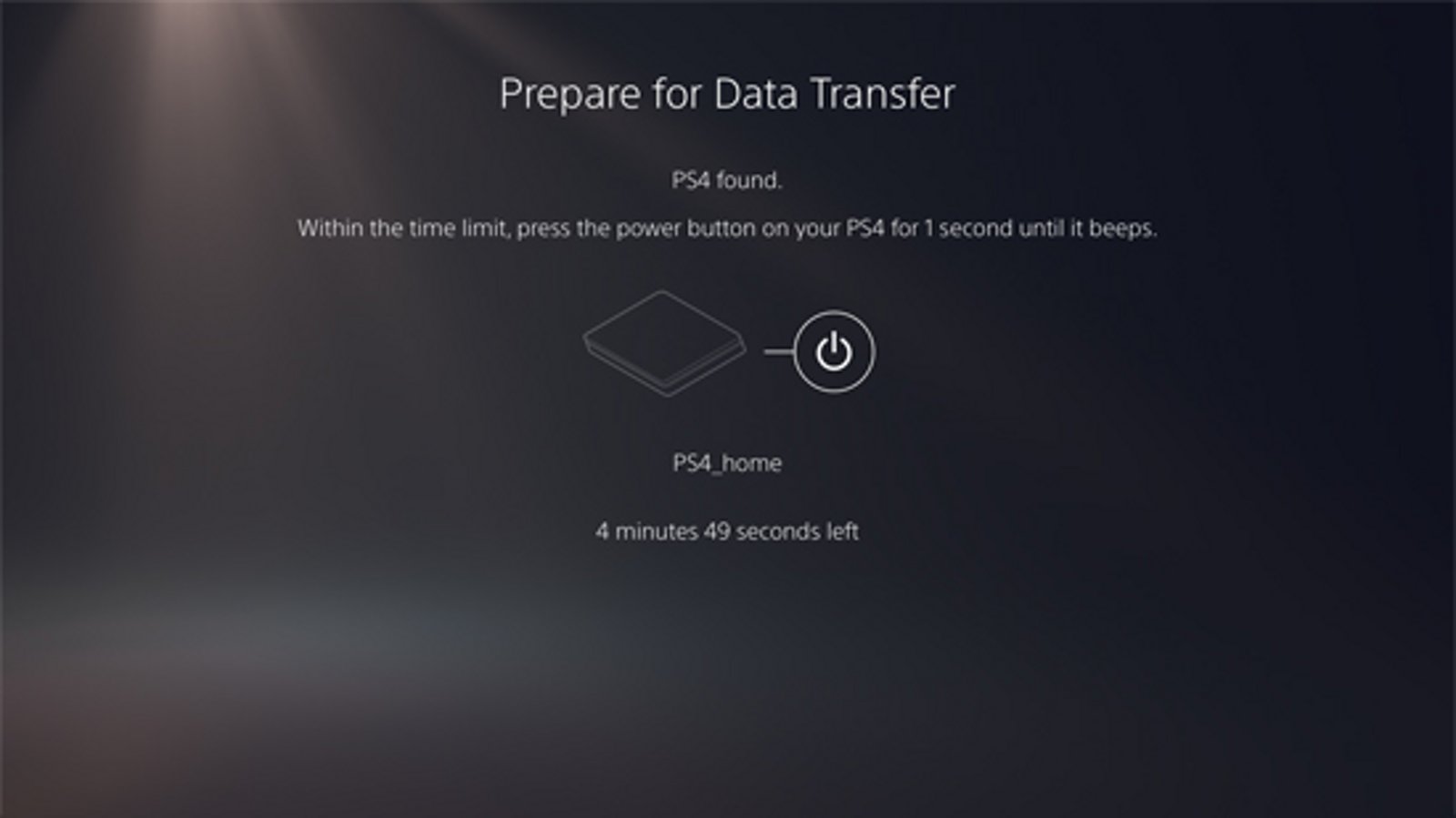 ps5 data transfer 2