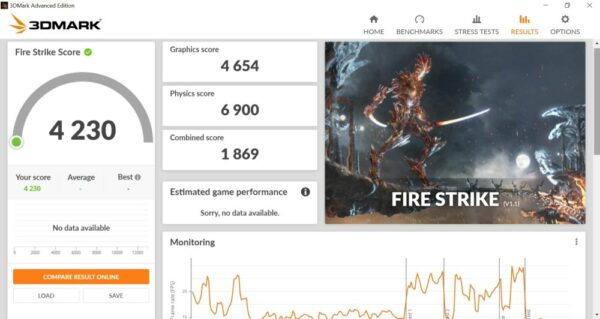 Review ASUS ZenBook 14 (UX435EG) 32 3DMark Fire Strike