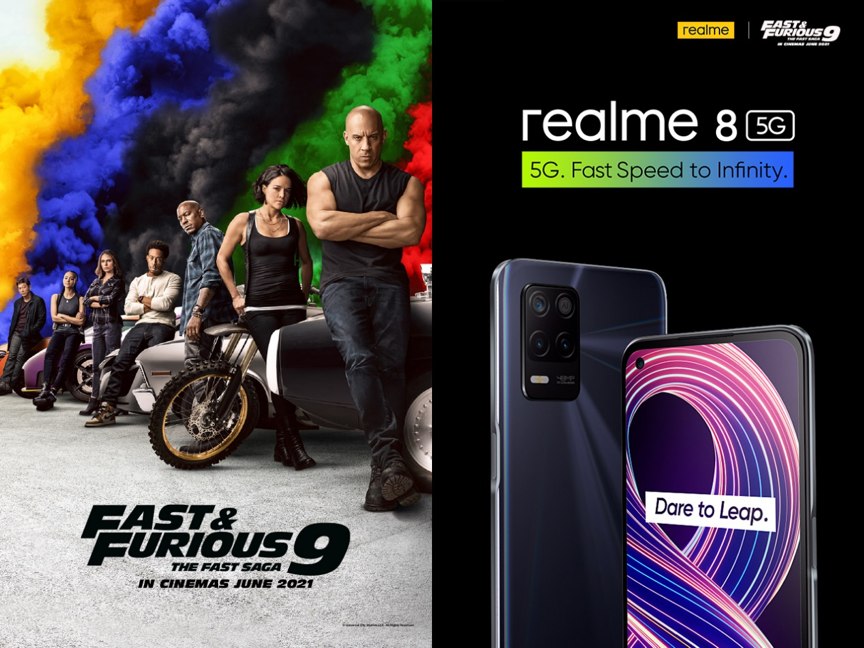 realme 8 5G fast and furious 9