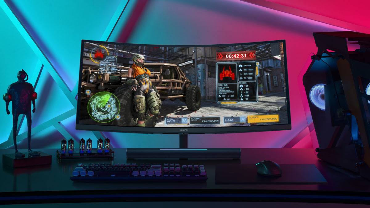 Huawei MateView GT: Monitor Gaming Lengkung 34 inci Lengkap dengan Soundbar 28 Huawei MateView GT 1 e1625640853438
