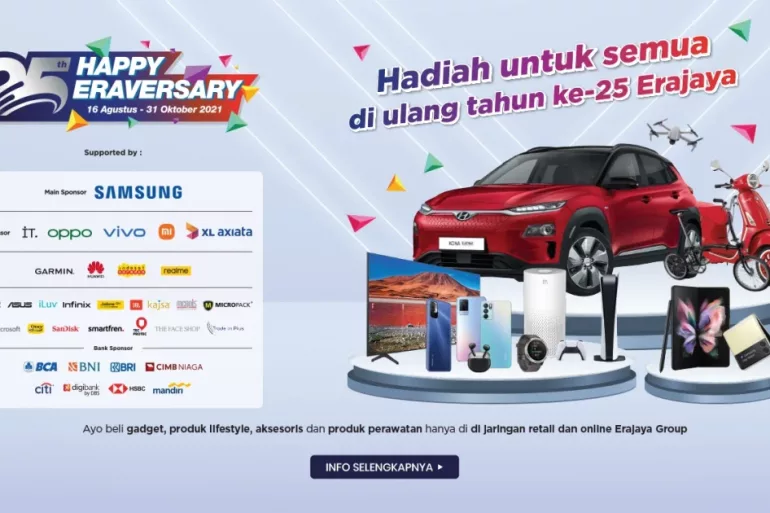 Erajaya Gelar Eraversary 2021, Program Apresiasi untuk Pelanggan Setia dan Mitra Distribusi Erajaya Group 32 eraversary 2021