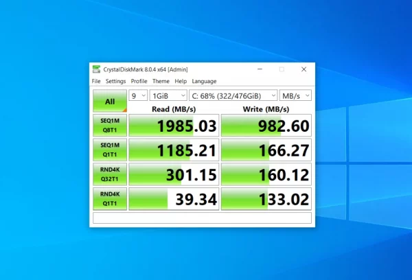 Review MSI Bravo 15 (B5DD) 28 CrystalDiskMark 1