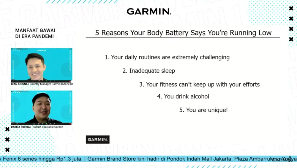 Garmin Body Battery 3