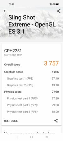 Kelebihan dan Kekurangan OPPO Reno6 5G 27 3D Mark OPPO Reno6 5G 2