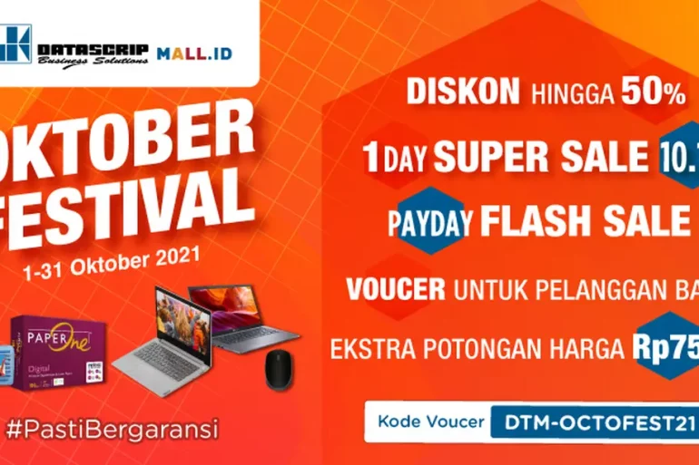 DatascripMall.ID Gelar Octofest #PastiBergaransi, Tawarkan Diskon Hingga 50%, Voucher Hingga Flash Sale 29 DatascripMall.ID Promo 10.10