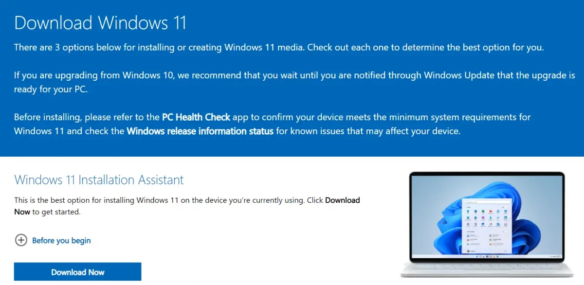 windows 11 update assistant
