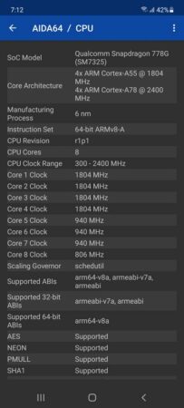 Review Samsung Galaxy M52 5G 46 AIDA64 Galaxy M52 5G 2