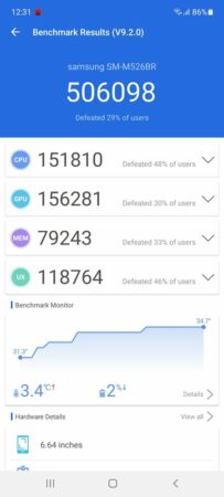 Review Samsung Galaxy M52 5G 48 Antutu 9 Galaxy M52 5G